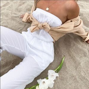 Naked Zebra Strapless Jumpsuit